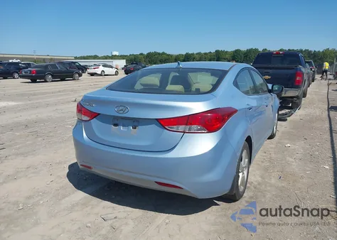 2013 Hyundai Elantra Gls из США, поврежденный, VIN KMHDH4AE7DU491513